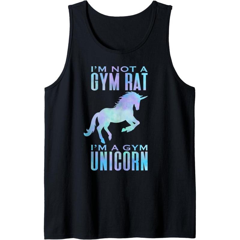 Tie-Dye Not A Gym Rat I'm A Gym Unicorn Funny Workout Tank Top Made in USA T-Shirts, Hoodie, Sweatshirt | GrindPrints.com