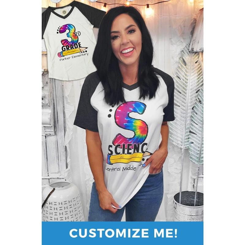 Tie Dye Teacher Vibes V-Neck T-Shirt Hoodie, Sweatshirt | GrindPrints.com
