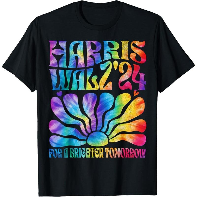 Tie dye Harris Waltz 2024 Election Kamala Harris Tim Waltz T-Shirt made in usa Hoodie, Sweatshirt | GrindPrints.com