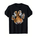Tiger Paw Print Animal Cotton Made USA T-Shirts, Hoodie, Sweatshirt