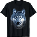 Timber Wolf Face Portrait Distressed Graphic Art Design T-Shirt Hoodie, Sweatshirt | GrindPrints.com
