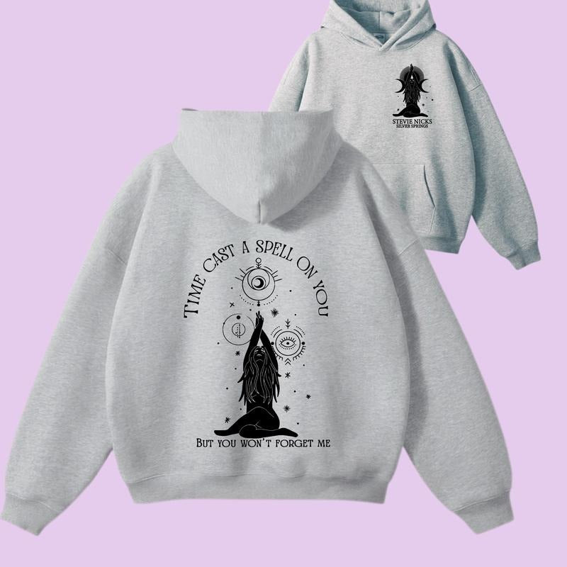 Time Cast A Spell On You Stevie Nicks 2 Side Hoodie Sweatshirt and T-shirt, Gift for Her, Cotton Shirt. | GrindPrints.com