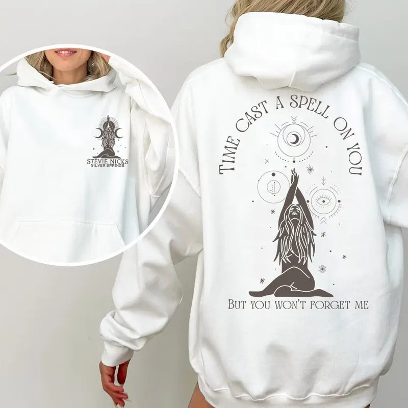 Time Cast A Spell On You Stevie Nicks 2 Side Shirt  Sweatshirt Hoodie, Gift for her Comfort Cotton | GrindPrints.com