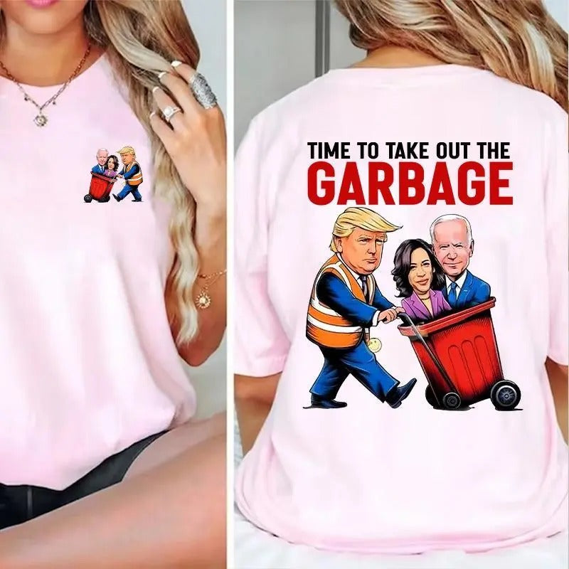 Time To Take Out The Garbage Shirt, Garbage For Trumpp Shirt 01NOV24TT3 Cotton Top Hoodie, Sweatshirt | GrindPrints.com