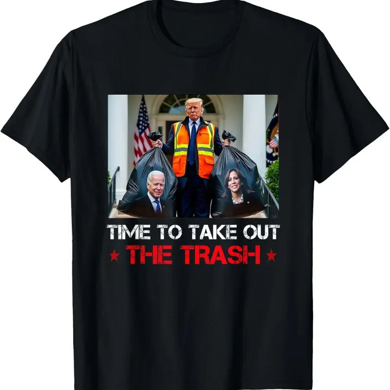 Time To Take Out The Trash Trump Garbage Man T-Shirt Hoodie, Sweatshirt | GrindPrints.com