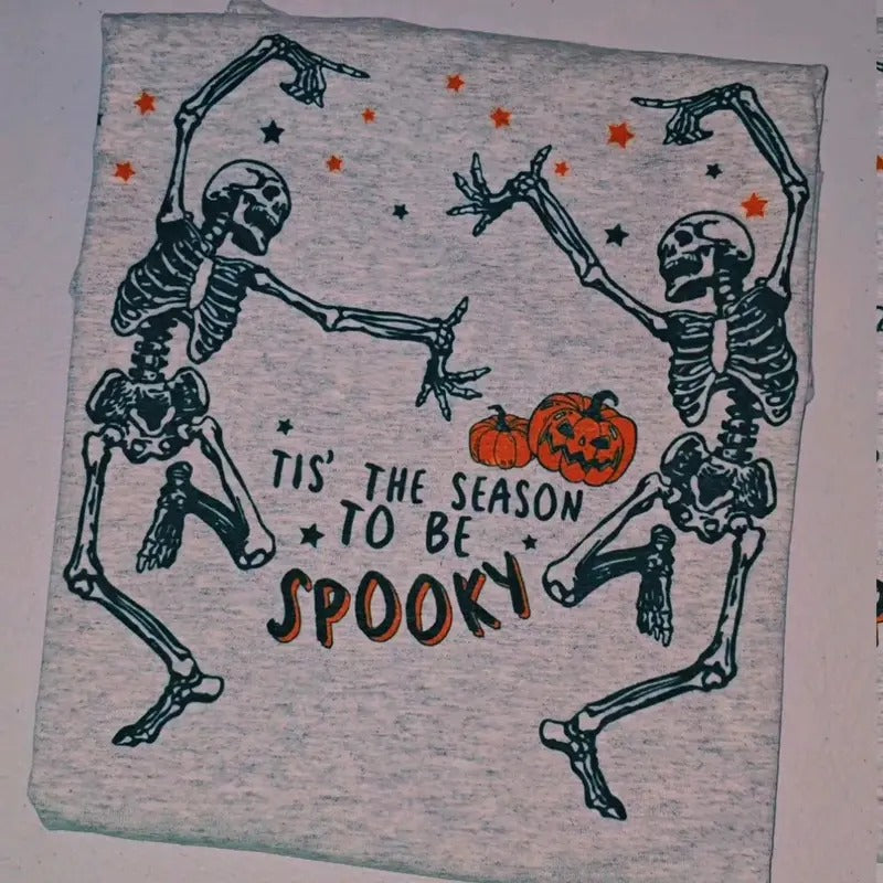 Tis' the season to be spooky  Cute Halloween Graphic Tee Hoodie, Sweatshirt | GrindPrints.com