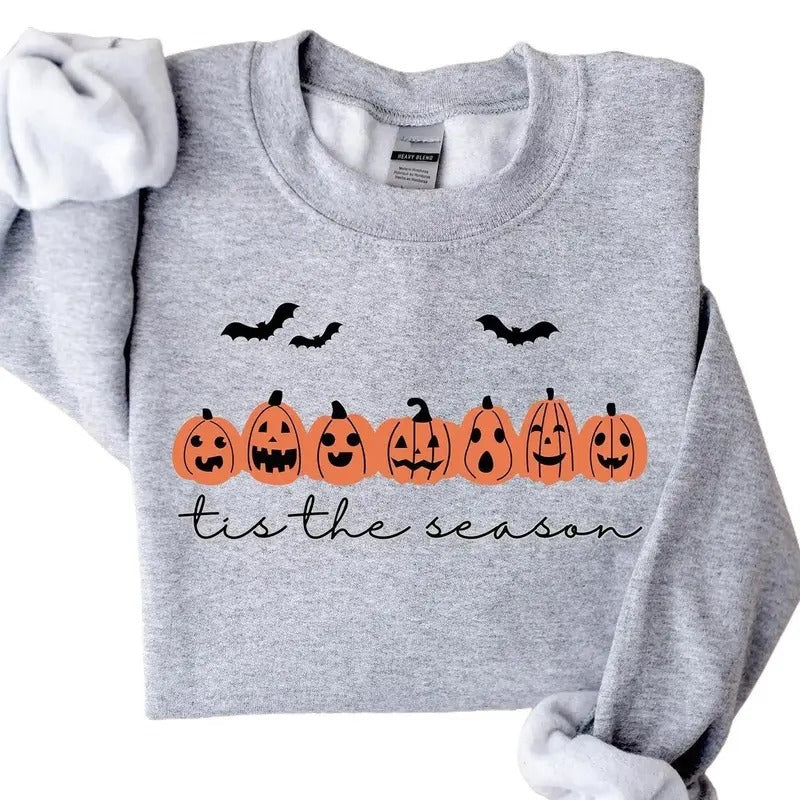 Tis The Season Halloween Sweatshirt Hoodie, Cute Halloween Shirt, Gift For Halloween | GrindPrints.com