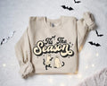 Tis The Season Halloween Sweatshirt, Retro Cat Ghost Sweatshirt, Halloween Sweater, Halloween Vibes, Cat Sweater, Fall...