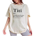 Titi Funny Definition Tee, Best Aunt Ever Graphic Tee Women, Funny Auntie Unhinged Shirt, Proud Auntie T-shirt, Comfy...