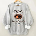 Tito Crewneck Sweatshirt Pullover Texas Spirit Enthusiast Graphic Hoodie T-Shirts | GrindPrints.com