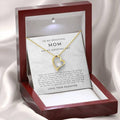 To Mom From Daughter Gift Necklace, To My Mom On My Wedding Day Gift, For My Mom Necklace, Necklace With Message Card,...