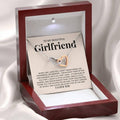 To My Beautiful Girlfriend Necklace, Girlfriend Birthday Gift, Gifts For Girlfriend, Couple Gift, You Make Me Better,...