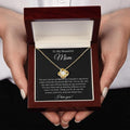 To My Beautiful Mom Necklace, Gift For Mom Necklace, Mom Beloved Gift Necklace, Necklace With Message Card, Gift For Mom...