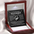 To My Beautiful Soulmate Necklace, Necklace Birthday Gift For Girlfriend - Wife, Gift For Future Wife's Birthday, Love...