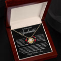 To My Beautiful Soulmate Neckleck, Happy Valentines Day Necklace Loveknot Gifts Jewelry, Gift For Soulmate Wife...
