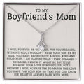 To My Boyfriend's Mom Necklace, Necklace With Jewelry Box Gift For Boyfriend's Mom, Gift For Future Mother In Law,...