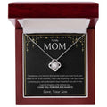 To My Mom Necklace, Gift For Mom, Mom Gift From Daughter Or Son Necklace, Necklace With Message Card, Gift For Mother...