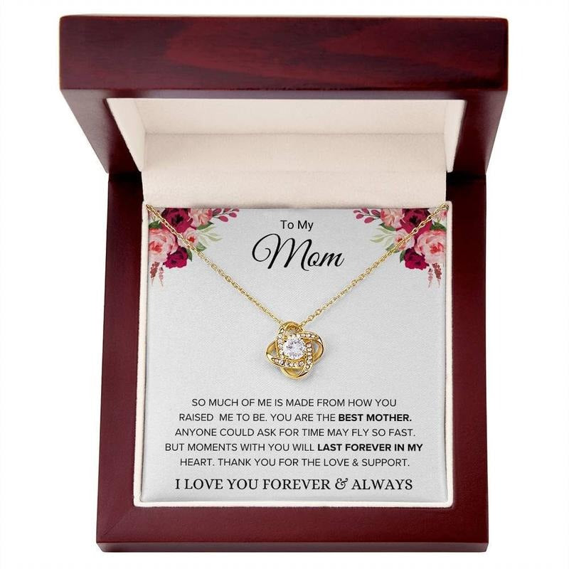 To My Mom Necklace, Gift For Mom, Mothers Day, Mom Gift From Daughter Or Son, Necklace With Message Card, Gift For Mom...