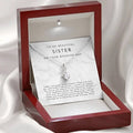 To My Sister Necklace, Wedding Necklace For Sister, Sister Wedding Day Gift, Necklace With Message Card, Gift For Women...