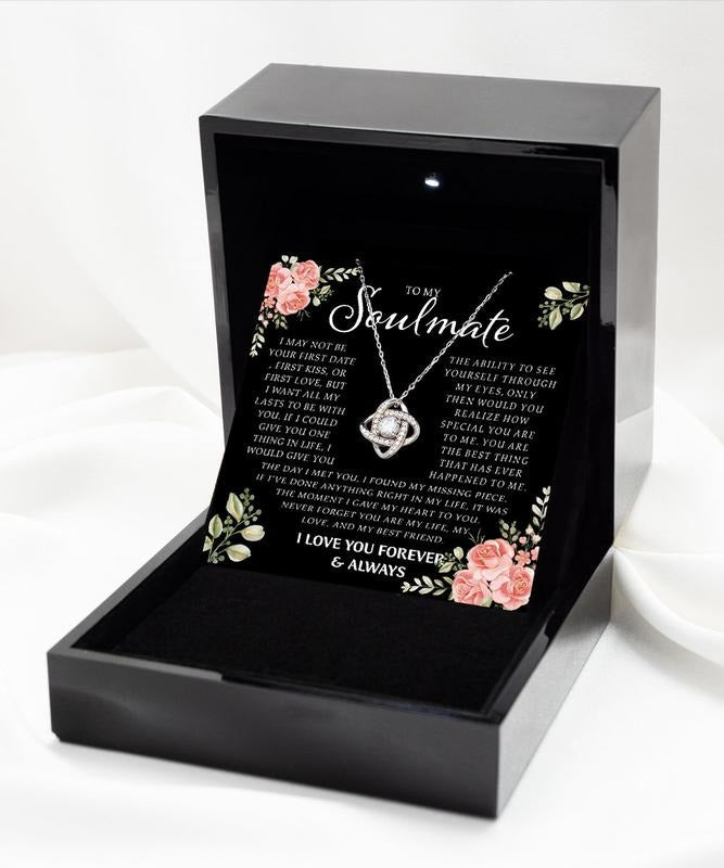 To My Soulmate Necklace, Gift For Wife, Girlfriend, Fiance, Valentine's Day Necklace, Soulmates Gift, Soulmate Jewelry,...