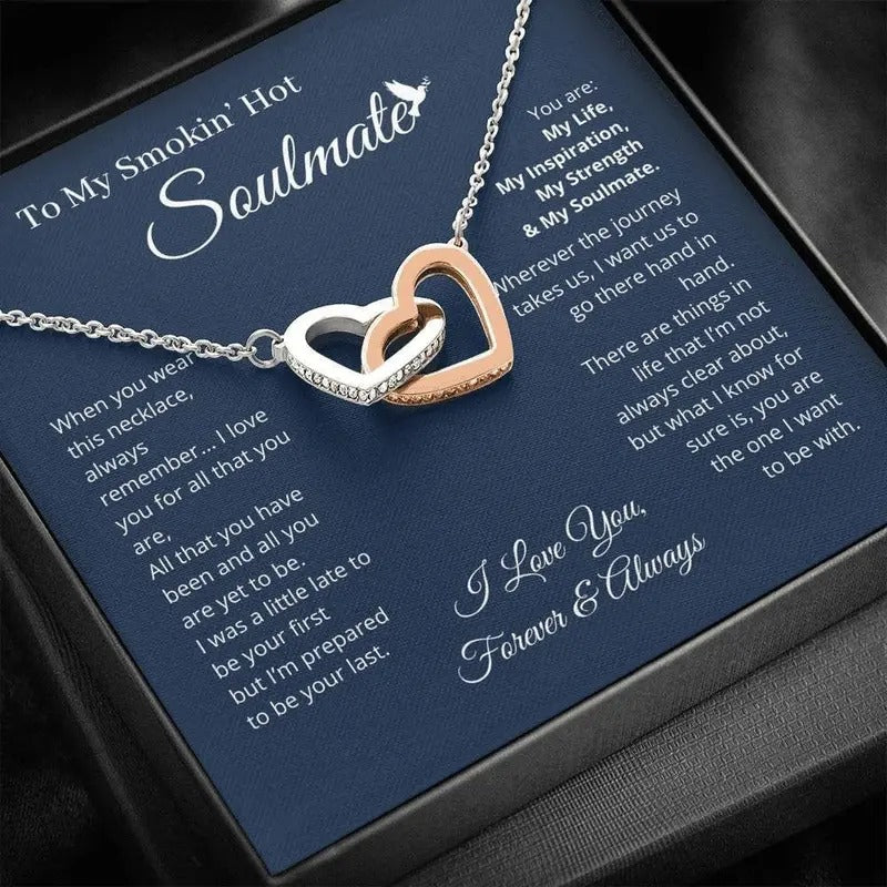 To My Soulmate Necklace, Jewelry Gift For Her, Gift For Soulmate, Soulmate Jewelry, Soulmate Gift, Love Necklace Gifts...