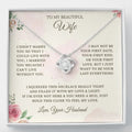 To My Wife Necklace, Romantic Wife Jewelry, Necklace For Wife, Anniversary Gift, Wife Birthday Gift, Gift For Wife From...
