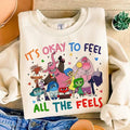Today I Feel All The Feels Sweatshirt, Cartoon Movie Characters Shirt, Family Vacation Shirt, Mental Health Shirt Hoodie