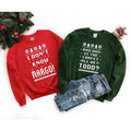 Todd And Margo Sweatshirt, Ugly Sweaters, Why's The Carpet Wet Todd Sweatshirt, I Don't Know Margo, Couple Christmas...