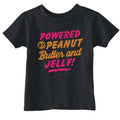 Toddler Funny T Shirts Powered By Peanut Butter And Jelly Sarcastic PB&J Graphic Novelty Tee For Toddlers Funny Toddler...
