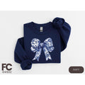Toile De Jouy Coquette Bow Blue Ribbon Girly Blue Toile Bow Shirt Her T-Shirts, Hoodie, Sweatshirt