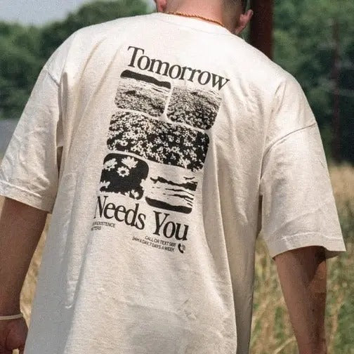 Tomorrow Needs You 988 Tee Top Classic Menswear Sweatshirt Hoodie | GrindPrints.com