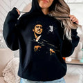 Tony Montana Scarface Jumbo Fleece Graphic Tee, Sweatshirt, Hoodie , Unisex Sweater Pullover Tee | GrindPrints.com