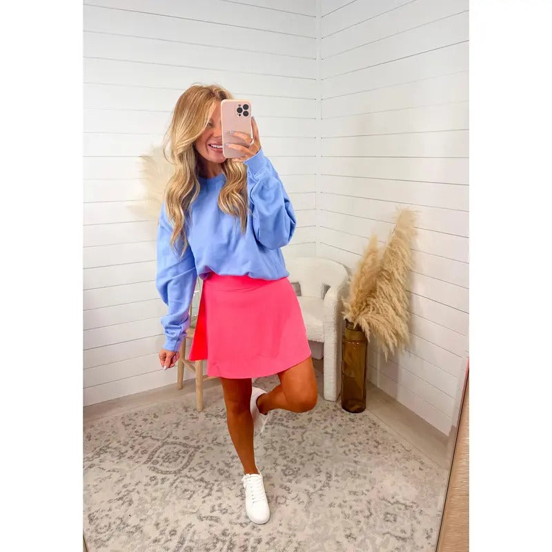 Too Chic Neon Pink Active Skort T-Shirts, Hoodie, Sweatshirt | GrindPrints.com