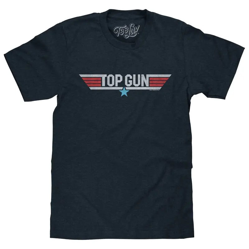 Top Gun Faded Movie Logo T-Shirt Hoodie, Sweatshirt | GrindPrints.com