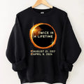 Total Solar Eclipse 2024 Unisex Shirt, Twice In A Lifetime Solar Eclipse Shirt, April 8 2024 shirt, Path of Totality Tee,...