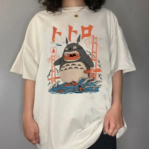Totoro Vintage T-Shirt, Totoro Shirt, Totoro Merch, My Neighbor Totoro Shirt, Anime Manga Shirt, Anime Graphic Tee, Y2k,...