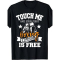 Touch Me, Your First Boxing Class Is Free" Men's Cotton T-Shirt
