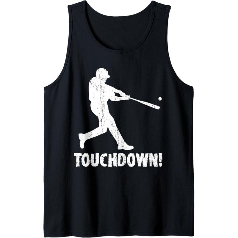 Touchdown Baseball Funny Football Joke Gift for Men Women Tank Top made in usa T-Shirts, Hoodie, Sweatshirt | GrindPrints.com