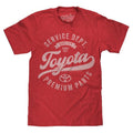 Toyota Service Department Premium Parts T-Shirt - Heather Red Hoodie, Sweatshirt | GrindPrints.com