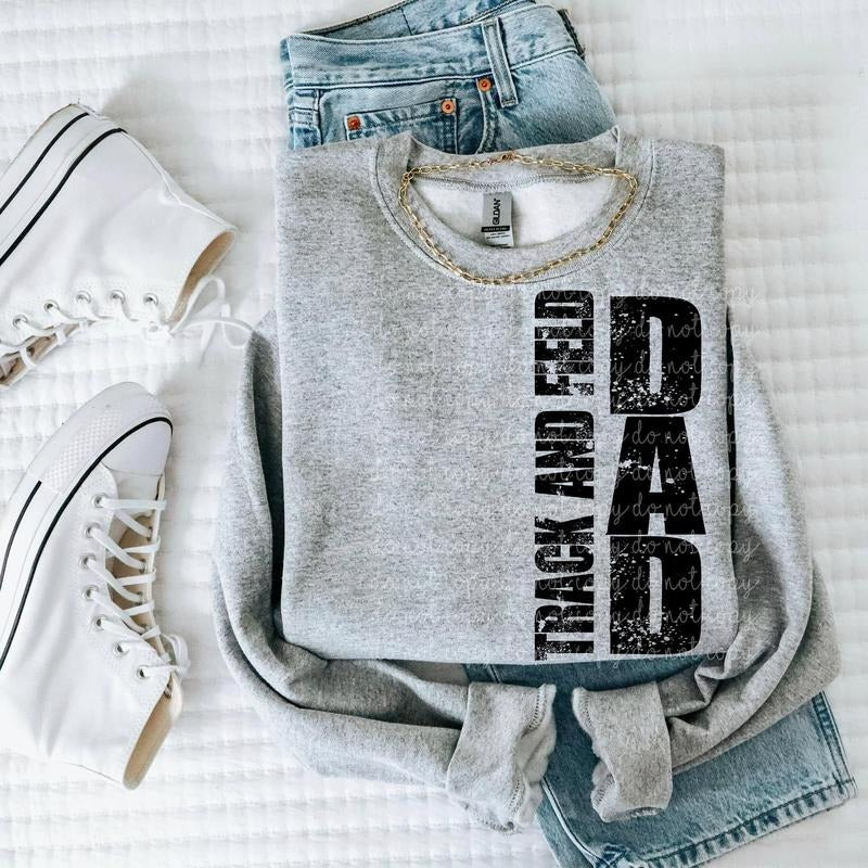 Track and Field Dad DTF Transfers - THIS IS NOT A SHIRT Hoodie, Sweatshirt | GrindPrints.com