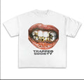 Trapped Society Graphic  Cotton Tee Shirt Opiium Y2k Fashion Streetwear Style Rap Tee Hoodie, Sweatshirt | GrindPrints.com