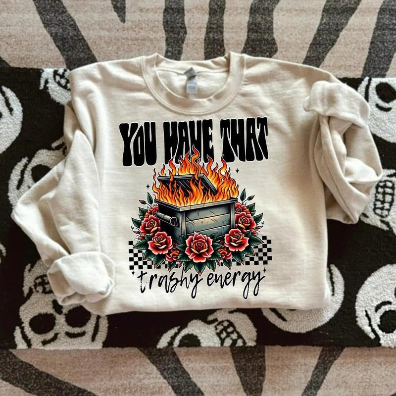 Trash Energy DTF Transfers - THIS IS NOT A SHIRT Hoodie, Sweatshirt | GrindPrints.com