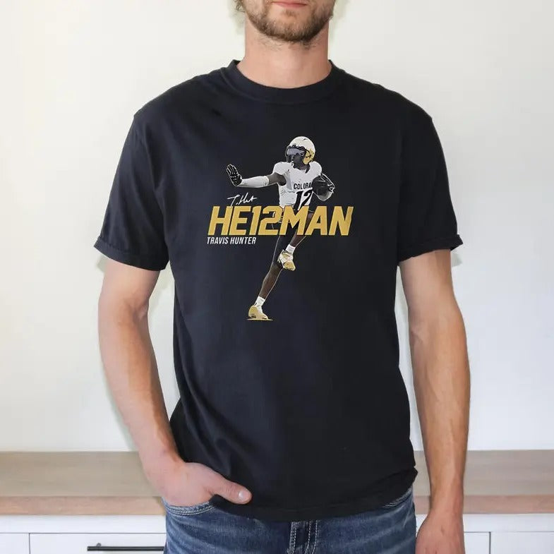 Travis Hunter Heisman Unisex Tee, Travis Hunter Colorado Football Fan Unisex Tee, Heisman Trophy Winner, Travis Hunter...