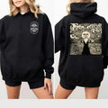 Treaty Oak Revival Happy Face Hoodie, Artistic Vintage ,Style Sun, Perfect For Music Events And Unique Fashion, Boomtown...