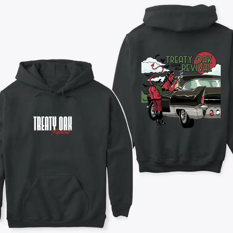 Treaty Oak Revival Hoodie with Retro Design for Bold Fashion and Music Lovers Unisex Comfortable Streetwear T-Shirts,...