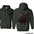 Treaty Oak Revival Hoodie, Featuring a retro sign design with iconic legs, perfect for bold and unique fashion styles,...