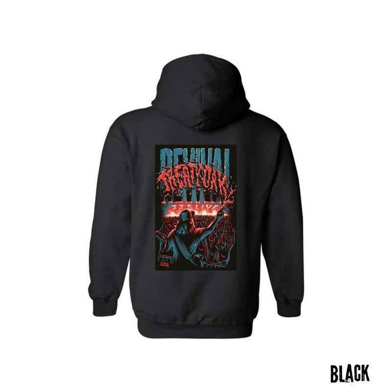 Treaty Oak Revival JJ's T-shirt Sweatshirt Hoodie Back Side Printed, Fayetteville, AR April 26, 2024 Poster Hoodie,...