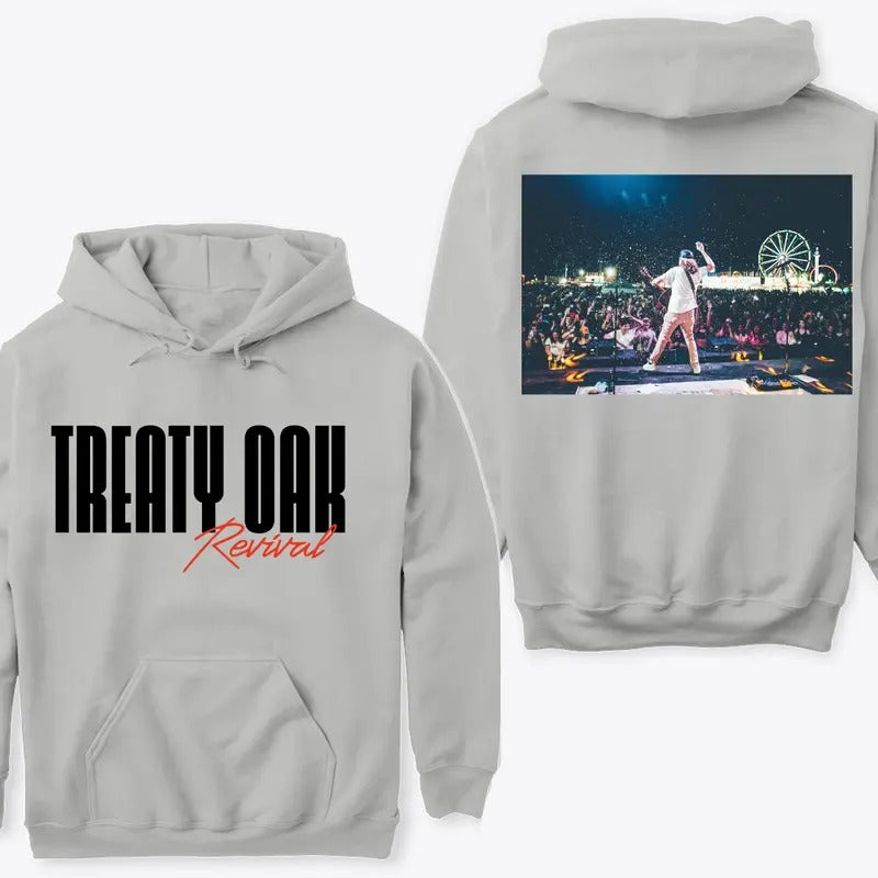 Treaty Oak Revival On Stage Hoodie Sweatshirt T shirt, Featuring a Stylish Graphic Design for Music Fans | GrindPrints.com