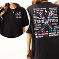 Trending Gen X 1965 - 1980 T-shirt, Generation X Survivors of Drinking Hose Water Shirt, Gen X USA Flag Graphics Cotton...