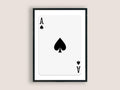 Trendy Ace Of Spades Poster, Trendy Retro Aesthetic Print, Playing Card Poster, Retro Wall Art, Lucky You Poster, Poster...